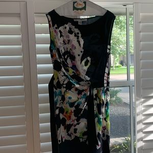 Diane Von Furstenberg Silk Paint Splatter Mini Dress Size 8